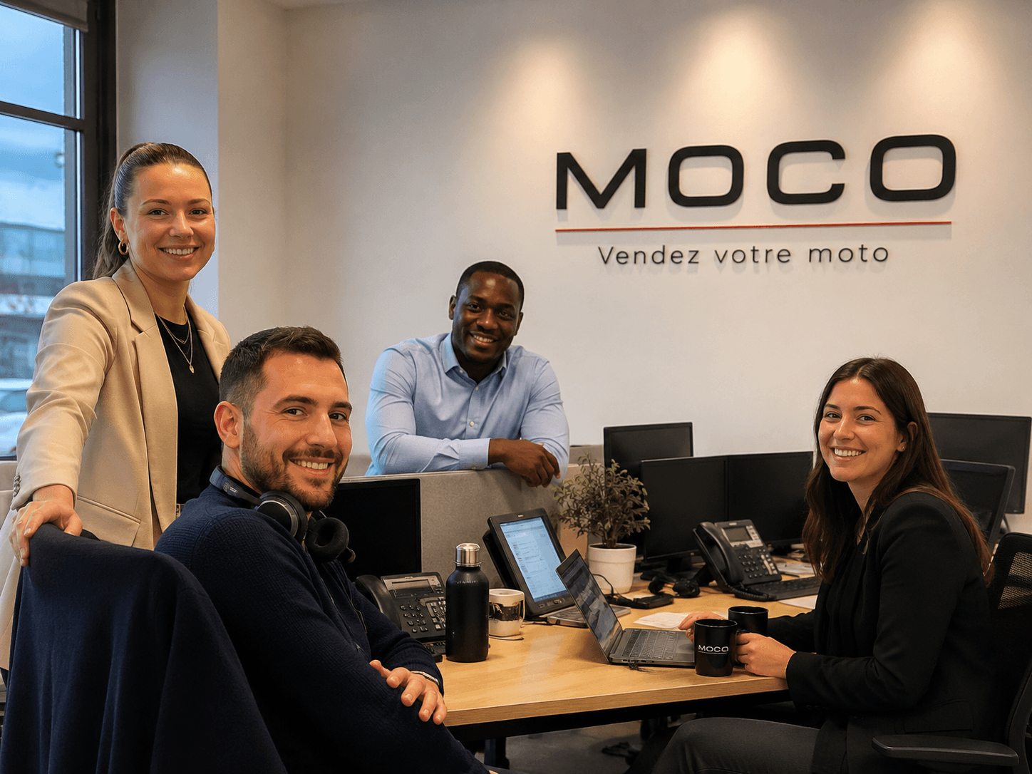 Équipe support Moco au bureau